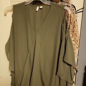 Olive green top